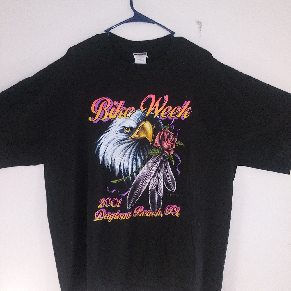 Vintage jerzees 2001 bike week daytona Beach tee shirt